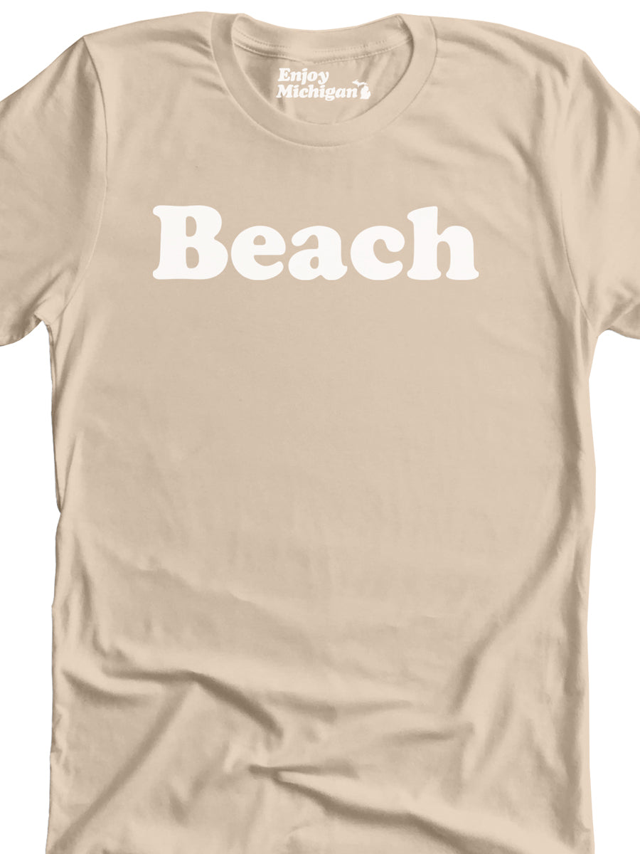 Beach Premium Unisex T-shirt - Soft Cream t-shirt Enjoy Michigan