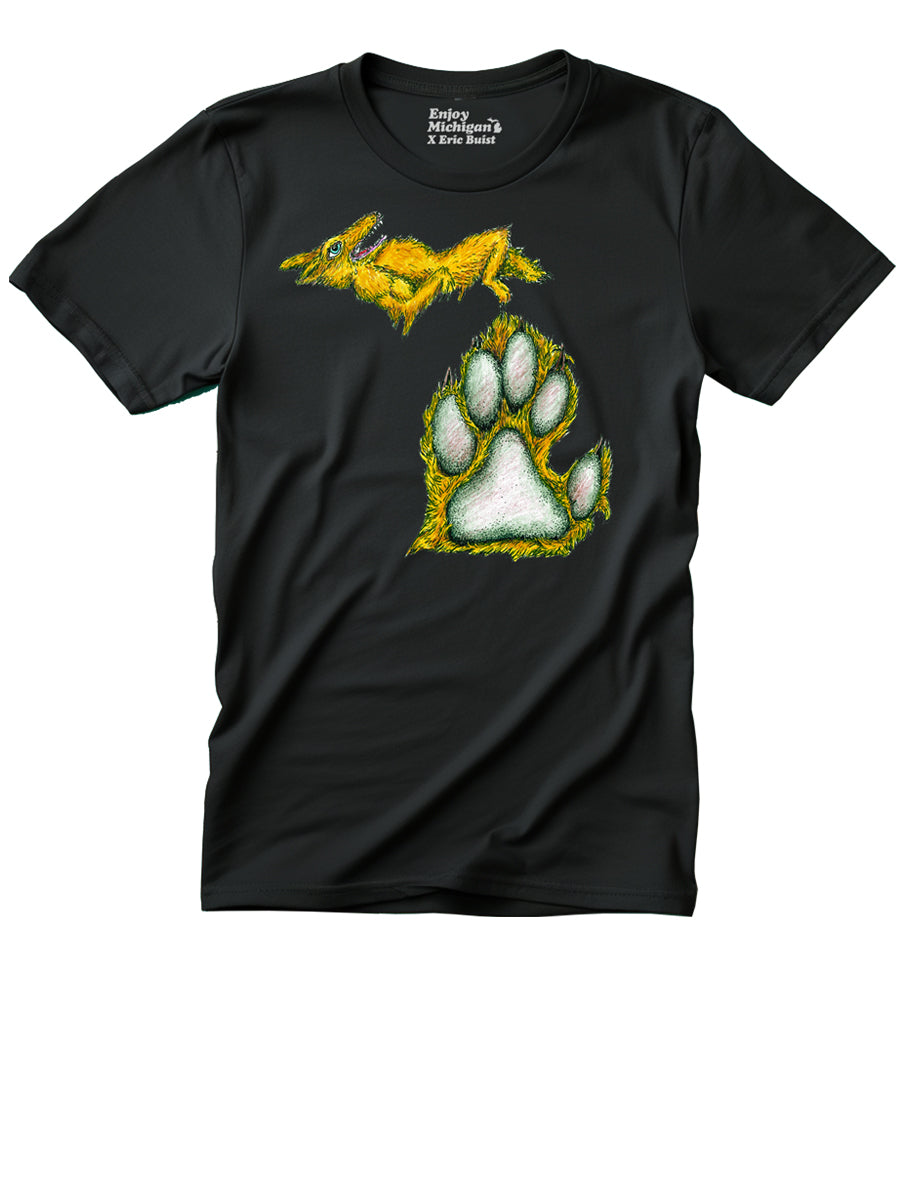 Michigan Dogman Unisex T-shirt - Black t-shirt Enjoy Michigan