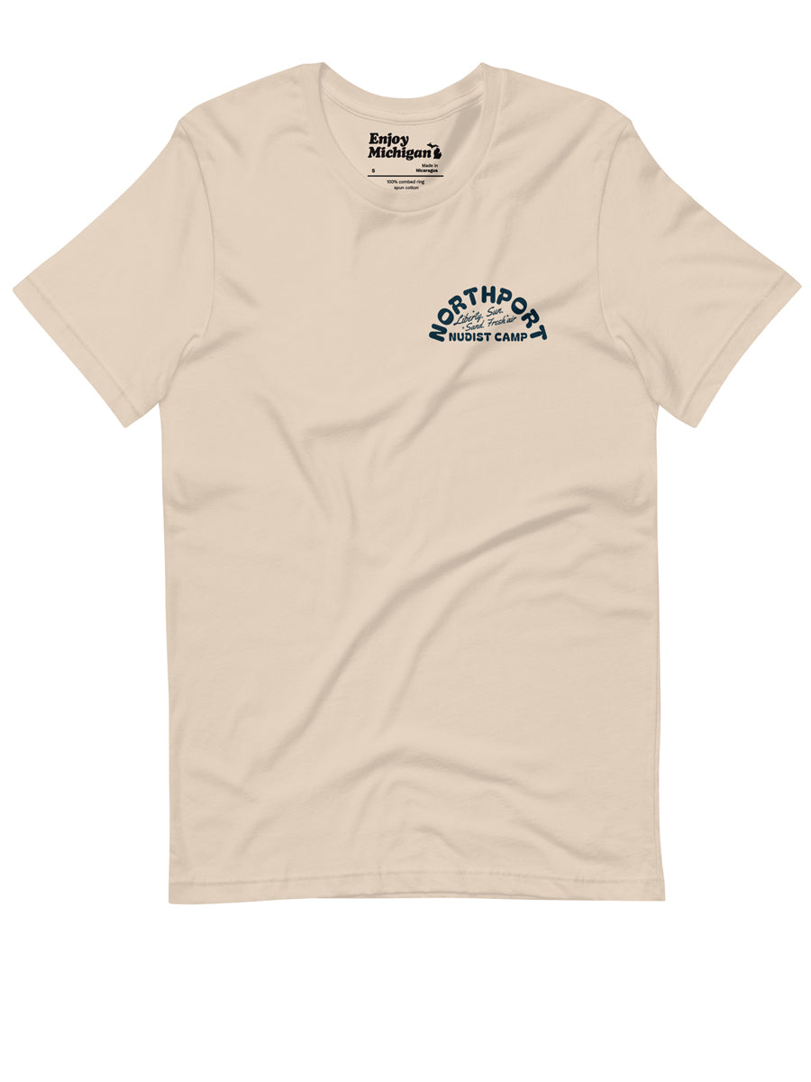 Northport Nudist Camp Premium Unisex T-shirt - Soft Cream  Enjoy Michigan