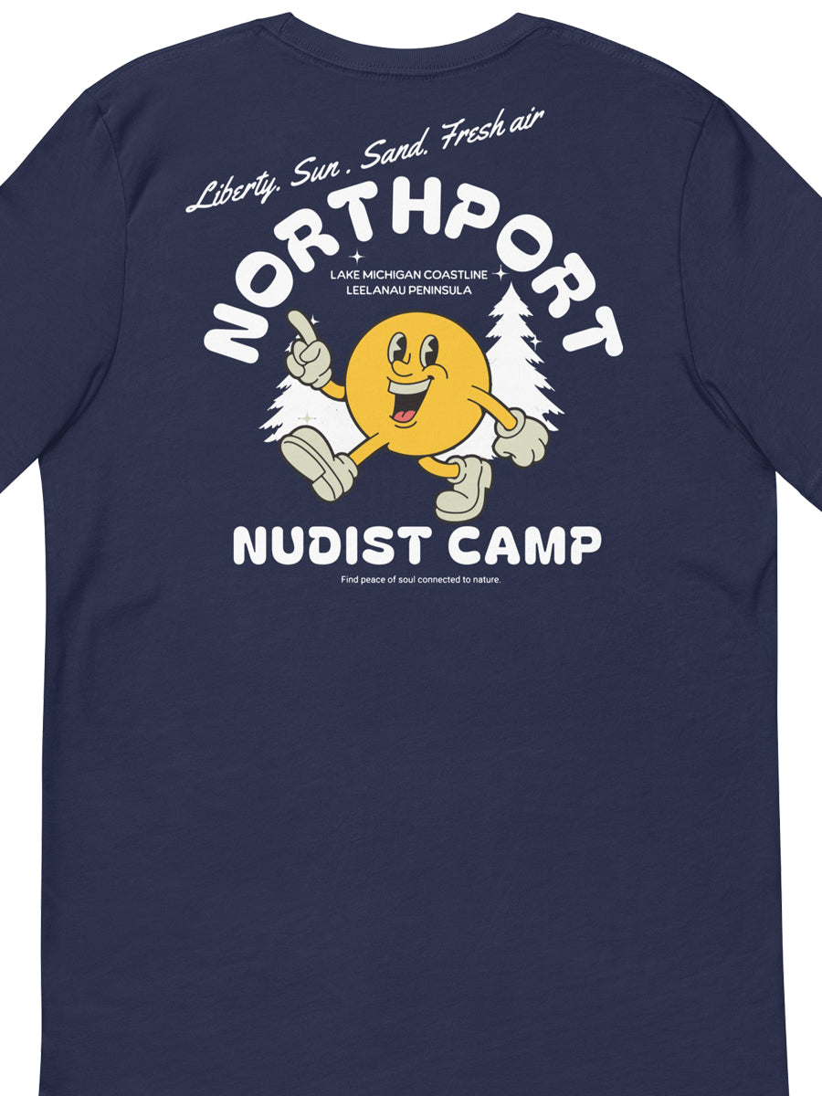 Northport Nudist Camp Premium Unisex T-shirt - Navy t-shirt Enjoy Michigan