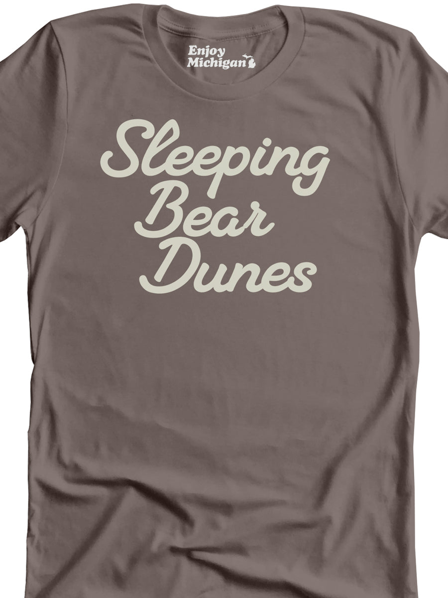 Sleeping Bear Dunes Premium T-Shirt - Pebble Brown t-shirt Enjoy Michigan
