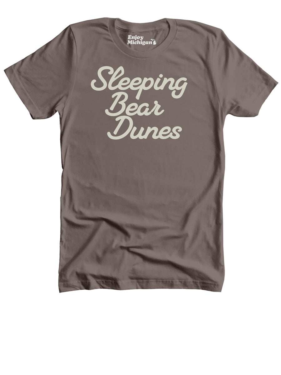 Sleeping Bear Dunes Premium T-Shirt - Pebble Brown t-shirt Enjoy Michigan