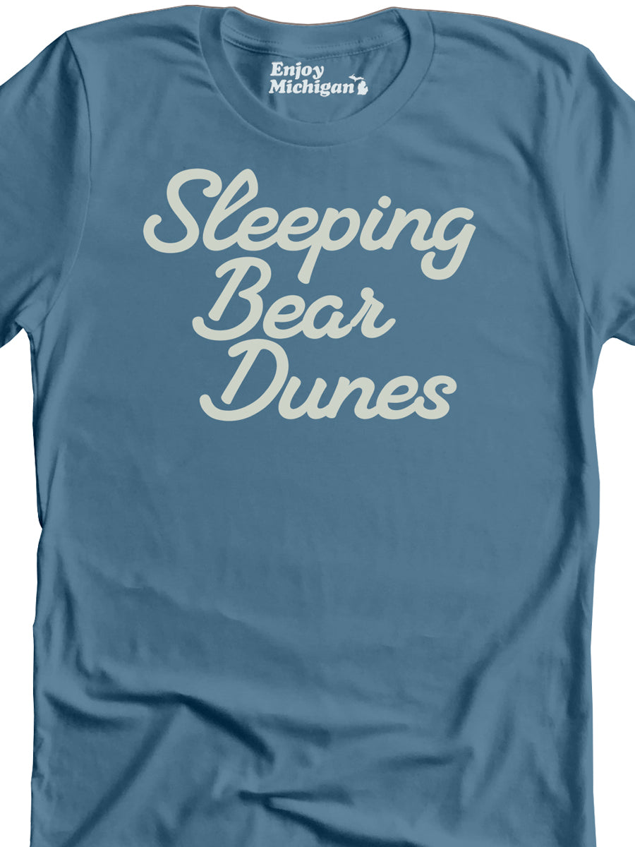 Sleeping Bear Dunes Premium T-shirt - Lake Blue t-shirt Enjoy Michigan