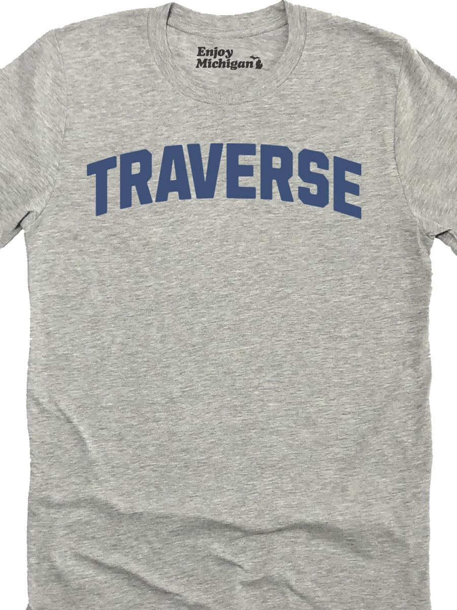Traverse Premium T-shirt - Athletic Gray t-shirt Enjoy Michigan