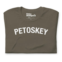 Load image into Gallery viewer, Petoskey Unisex T-shirt  Enjoy Michigan Army S 