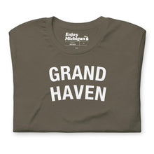 Load image into Gallery viewer, Grand Haven Unisex T-shirt  Enjoy Michigan Army S 