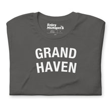 Load image into Gallery viewer, Grand Haven Unisex T-shirt  Enjoy Michigan Asphalt S 