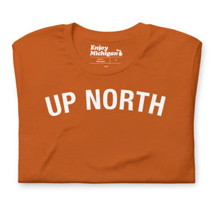 Up North Unisex T-shirt  Enjoy Michigan Autumn S 