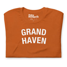 Load image into Gallery viewer, Grand Haven Unisex T-shirt  Enjoy Michigan Autumn S 