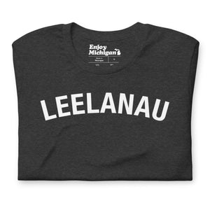 Leelanau Unisex T-shirt  Enjoy Michigan Dark Grey Heather S 