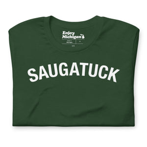 Saugatuck Unisex T-shirt Apparel & Accessories Enjoy Michigan Forest S 