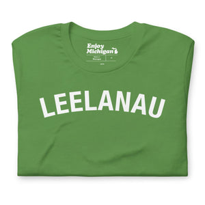 Leelanau Unisex T-shirt  Enjoy Michigan Leaf S 