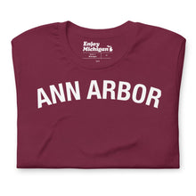 Load image into Gallery viewer, Ann Arbor Unisex T-shirt  Enjoy Michigan Maroon S Unisex