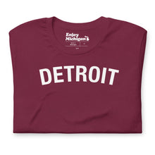 Load image into Gallery viewer, Detroit Unisex T-shirt  Enjoy Michigan Maroon S 