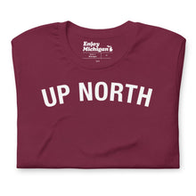Load image into Gallery viewer, Up North Unisex T-shirt  Enjoy Michigan Maroon S 