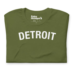 Detroit Unisex T-shirt  Enjoy Michigan Olive S 