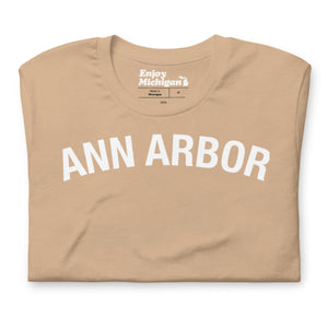 Ann Arbor Unisex T-shirt  Enjoy Michigan Tan S Unisex