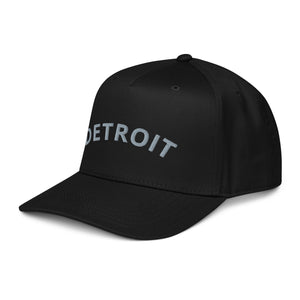 Detroit Classic Embroidered 5-Panel Cap - Black / Gray Enjoy Michigan