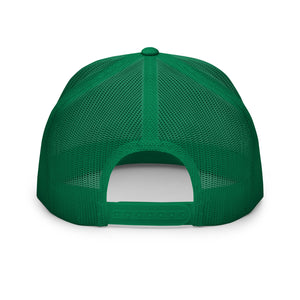 Mythical Michigan - Family Photo Printed Trucker Hat - Green and White hat / cap Enjoy Michigan   