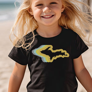 UP 70's Toddler Short Sleeve Tee - Black  Enjoy Michigan   