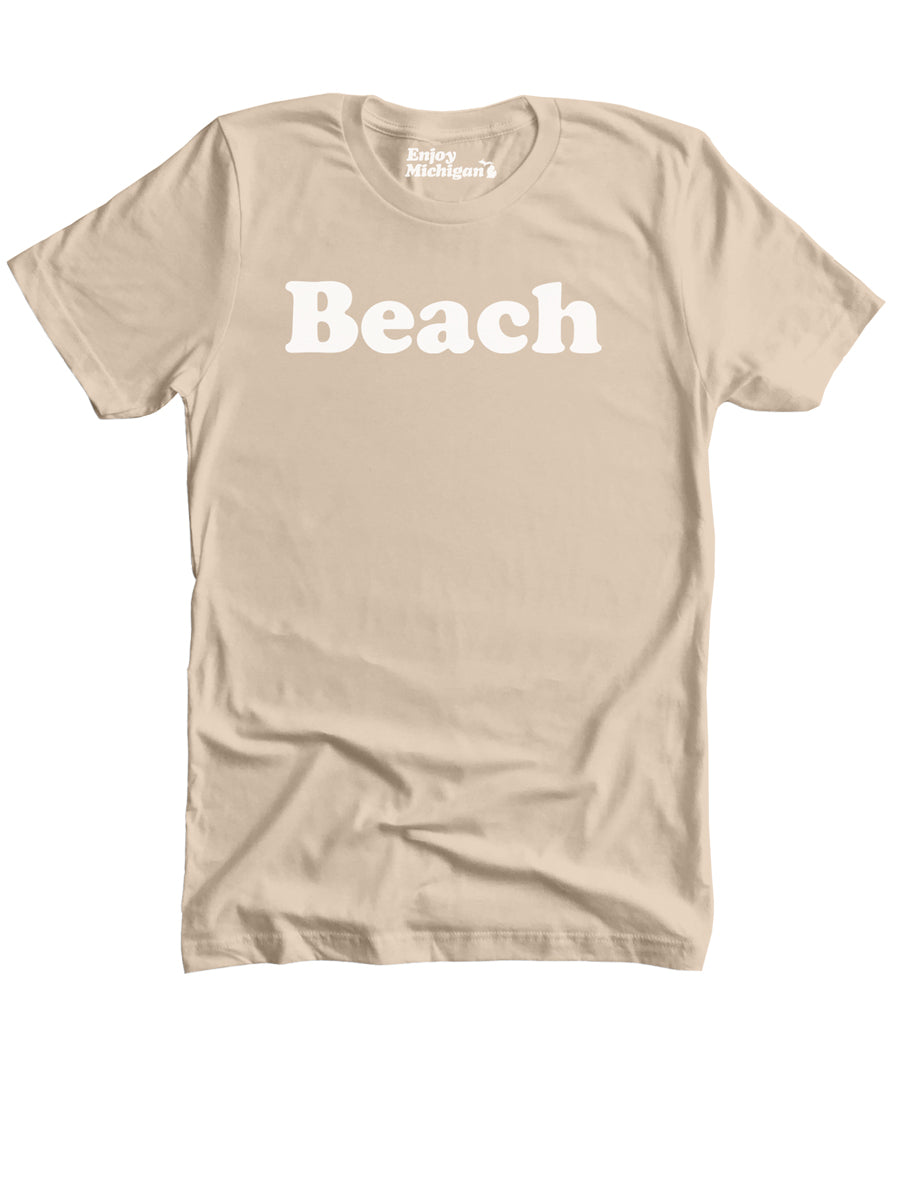 Beach Premium Unisex T-shirt - Soft Cream t-shirt Enjoy Michigan   