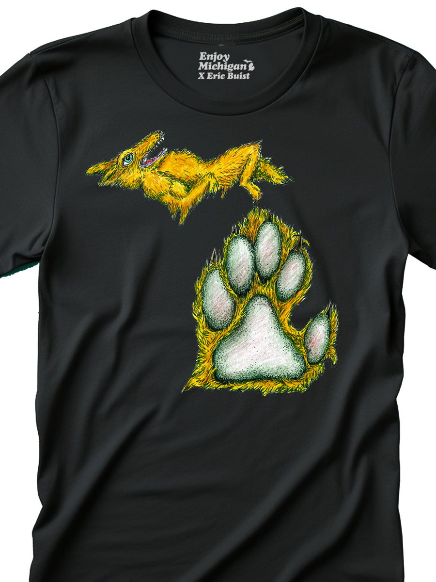 Michigan Dogman Unisex T-shirt - Black t-shirt Enjoy Michigan   