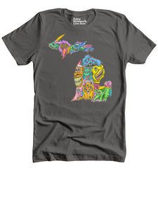 Michigan Monsters T-shirt - Charcoal t-shirt Enjoy Michigan   