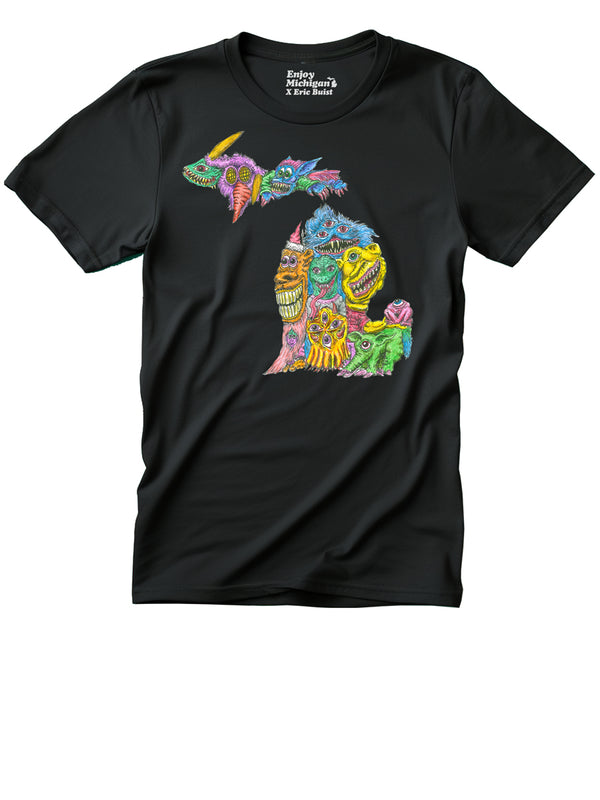 Michigan Monsters T-shirt - Black - Enjoy Michigan