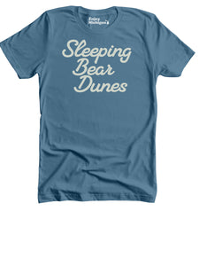 Sleeping Bear Dunes Premium T-shirt - Lake Blue t-shirt Enjoy Michigan   