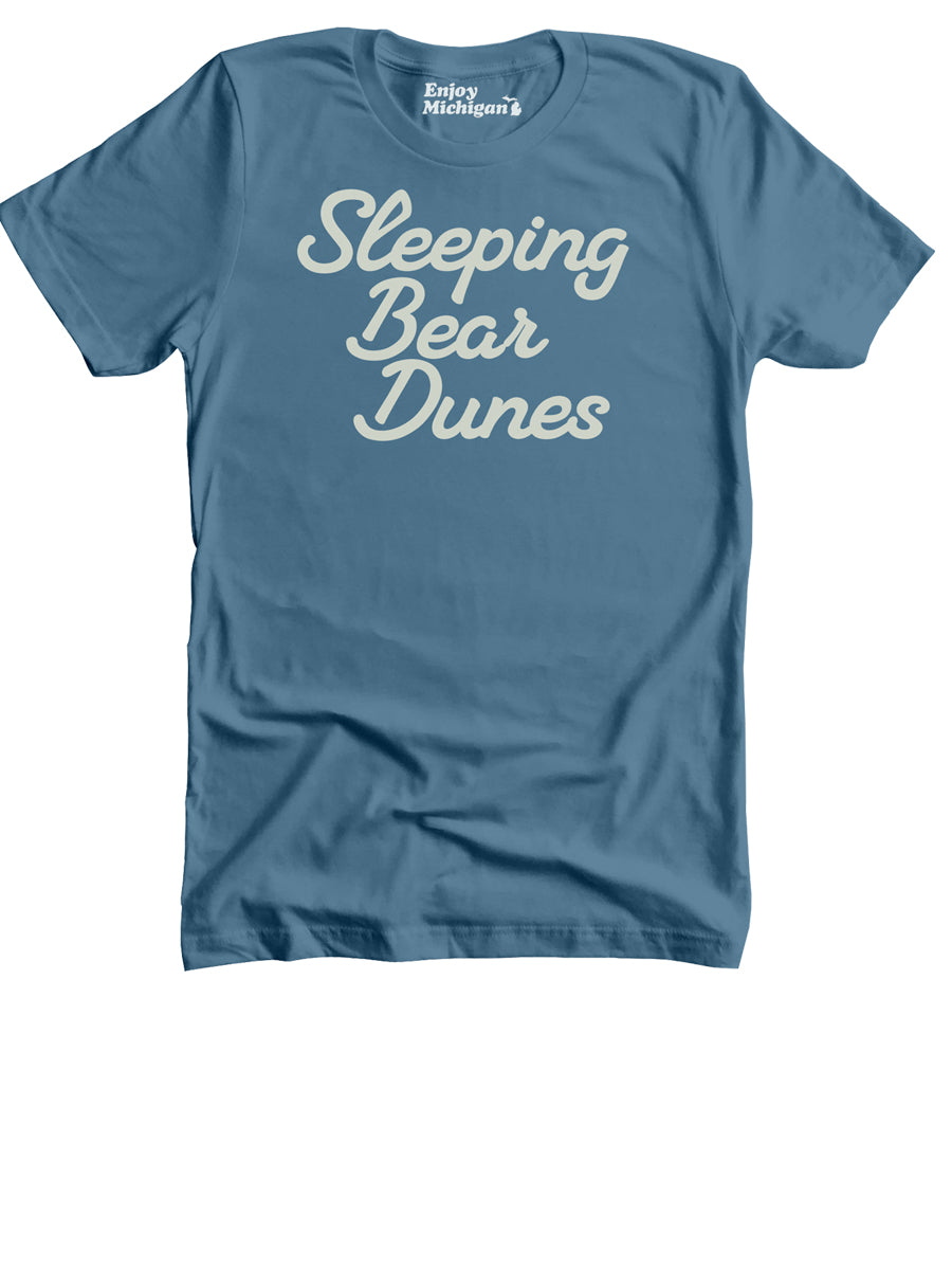 Sleeping Bear Dunes Premium T-shirt - Lake Blue t-shirt Enjoy Michigan   