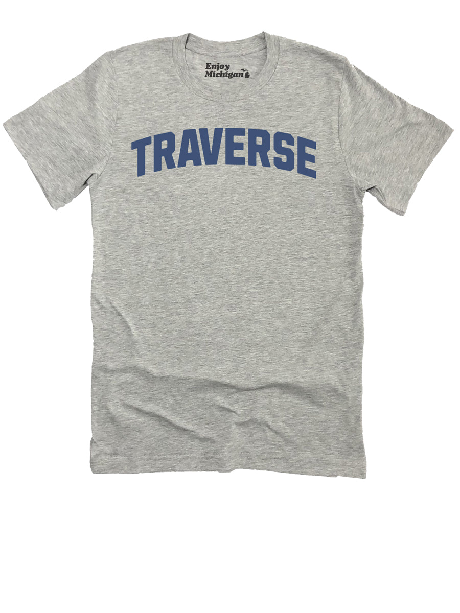 Traverse Premium T-shirt - Athletic Gray t-shirt Enjoy Michigan   