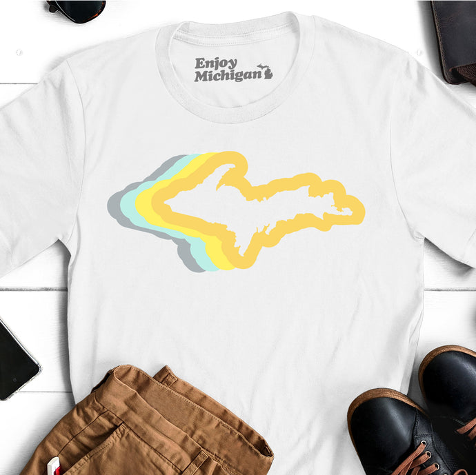 UP Unisex T-shirt - White  Enjoy Michigan   