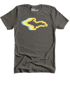 Upper Peninsula 70's Premium T-shirt - Asphalt Gray t-shirt Enjoy Michigan   