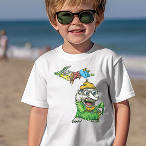 Yooper Troll Toddler Short Sleeve Tee - White  Enjoy Michigan   