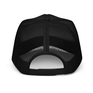 Michigan Script Foam Trucker Hat - Black  Enjoy Michigan   