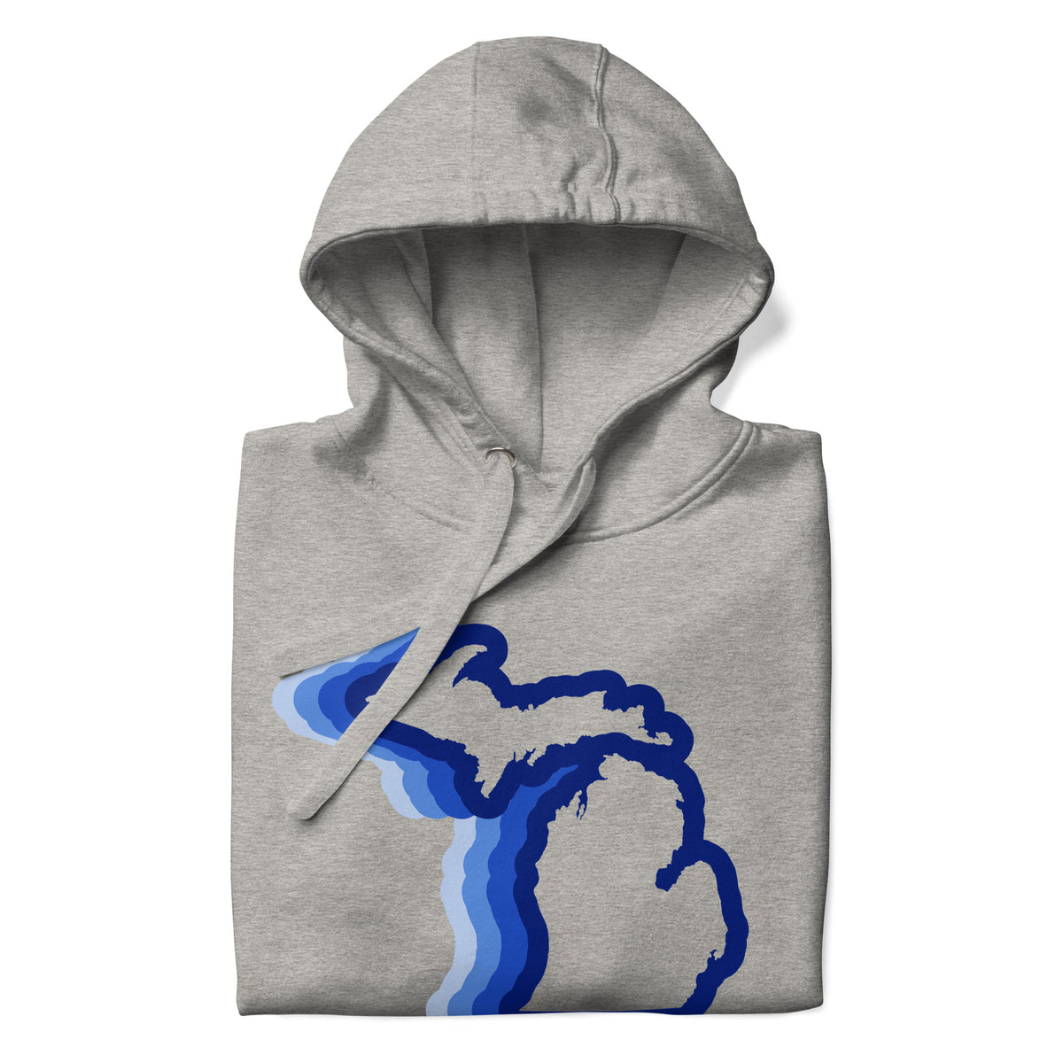 Michigan 70's Pullover Hoodie - Athletic Gray hoodie Enjoy Michigan   