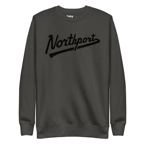 Northport Script Premium Sweatshirt - Vintage Black / Black sweatshirt Enjoy Michigan S