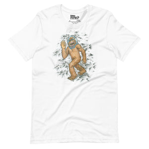 Michigan Bigfoot on the Moon Unisex T-shirt - White t-shirt Enjoy Michigan XS  