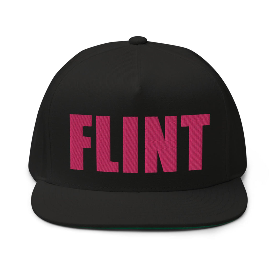Flint Flat Bill Cap  Enjoy Michigan Black  