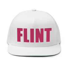 Load image into Gallery viewer, Flint Flat Bill Cap  Enjoy Michigan White  