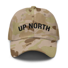 Load image into Gallery viewer, Up North Multicam Dad Hat  Enjoy Michigan Multicam Arid  
