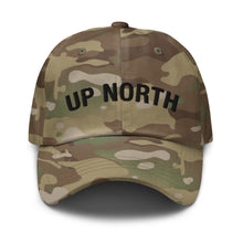 Load image into Gallery viewer, Up North Multicam Dad Hat  Enjoy Michigan Multicam Green  
