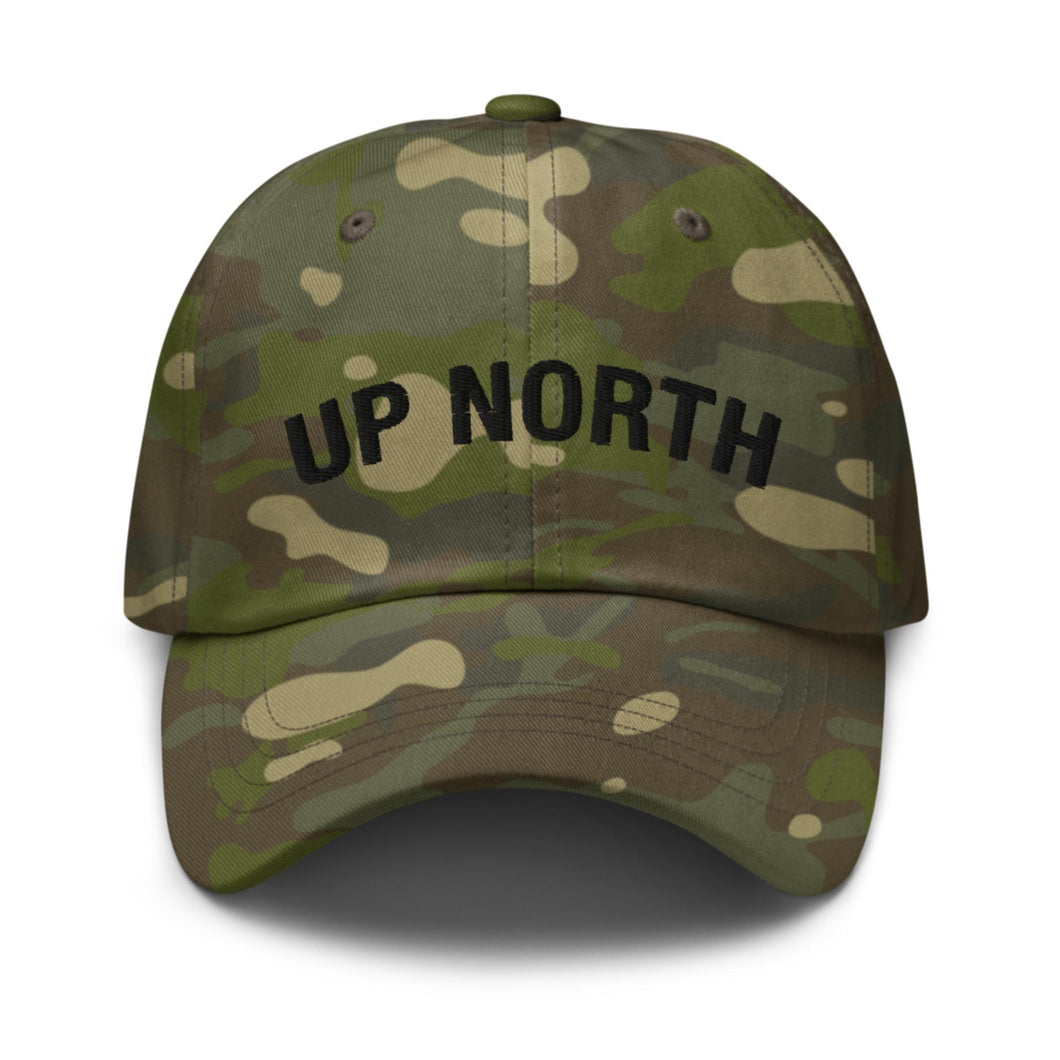 Up North Multicam Dad Hat  Enjoy Michigan Multicam Tropic  
