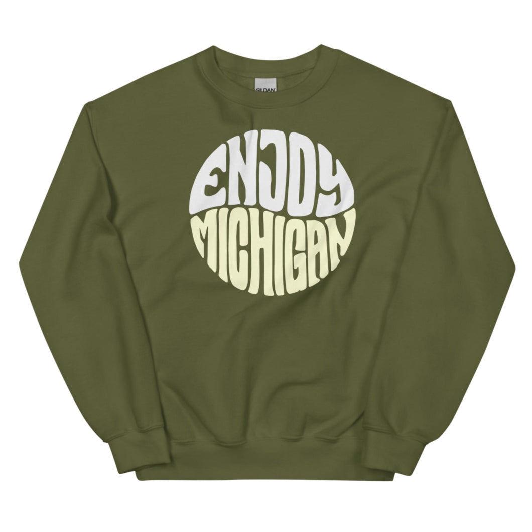 Enjoy Michigan Retro Unisex Sweatshirt  Enjoy Michigan S  