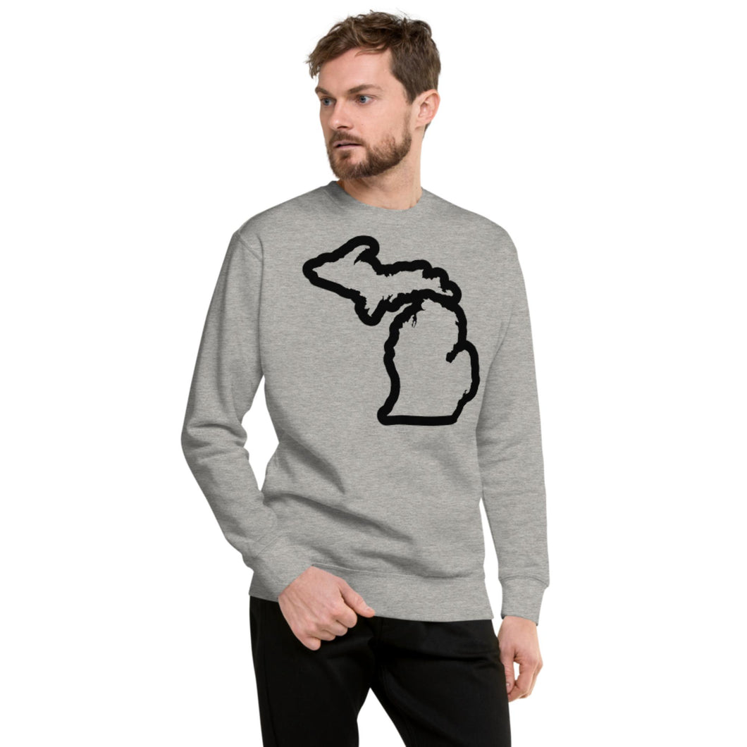 Michigan Outline Unisex Premium Sweatshirt  Enjoy Michigan S  