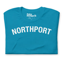 Load image into Gallery viewer, Northport Unisex T-shirt  Enjoy Michigan Aqua S 