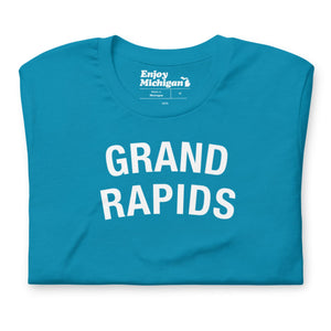 Grand Rapids Unisex T-shirt  Enjoy Michigan Aqua S 