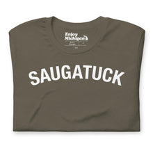 Load image into Gallery viewer, Saugatuck Unisex T-shirt Apparel &amp; Accessories Enjoy Michigan Army S 