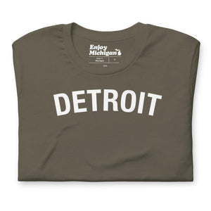 Detroit Unisex T-shirt  Enjoy Michigan Army S 