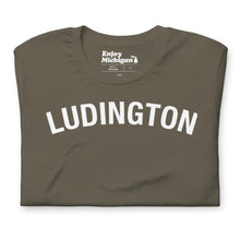 Load image into Gallery viewer, Ludington Unisex T-shirt  Enjoy Michigan Army S 